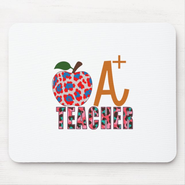 Lärare Art Apple A Plus Lärare Musmatta (Framsidan)