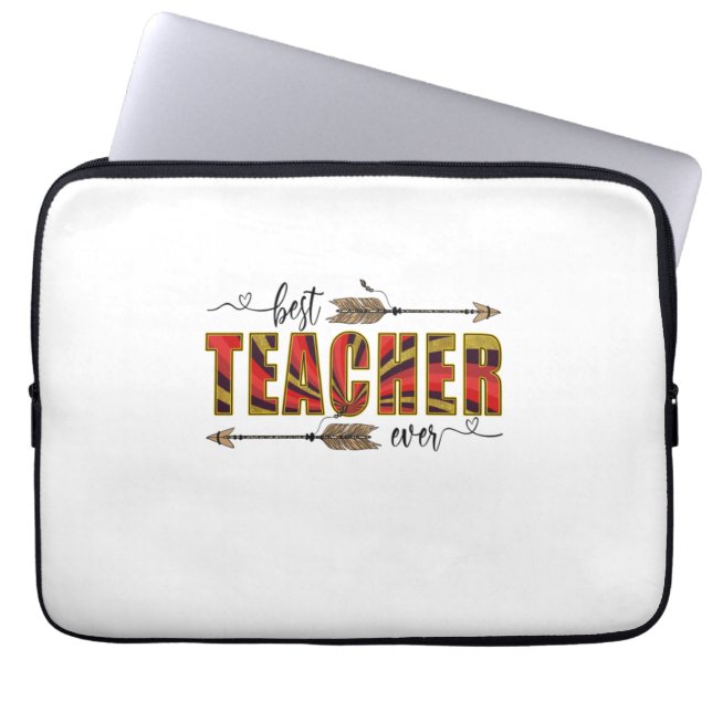 Lärare Art Best Teacher Evers Laptop Fodral (Framsidan)