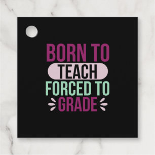 Lärare Art Born till Teach Gåvor Etiketter