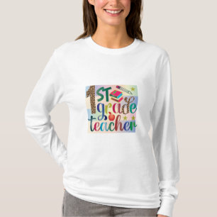 Lärare Art First Klass lärare T Shirt