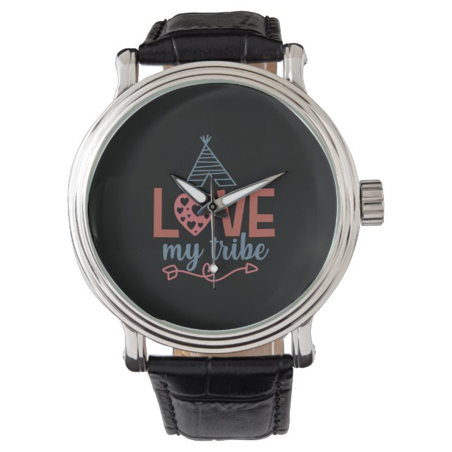 Lärare Art Kärlek My Tribe Armbandsur (Framsida)
