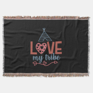 Lärare Art Kärlek My Tribe Filt