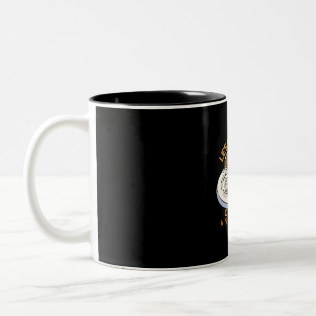 Lärare Art Lesson planerar kaffe och kyla Två-Tonad Mugg (Vänster)