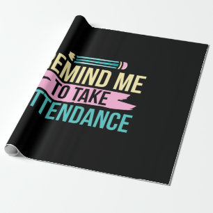 Lärare Art påminde mig om att vara närvarande Presentpapper