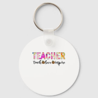 Lärare Art Teach Kärlek Inspire Nyckelring