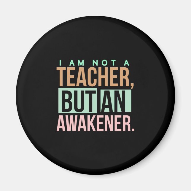 Lärare Art Teacher An Awakener Magnet (Framsidan)