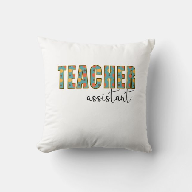 Lärare Art Teacher Assistant Kudde (Framsida)