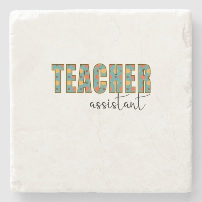 Lärare Art Teacher Assistant Stenunderlägg (Framsidan)