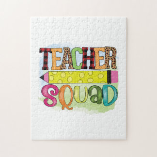 Lärare Art Teacher Squad Pussel