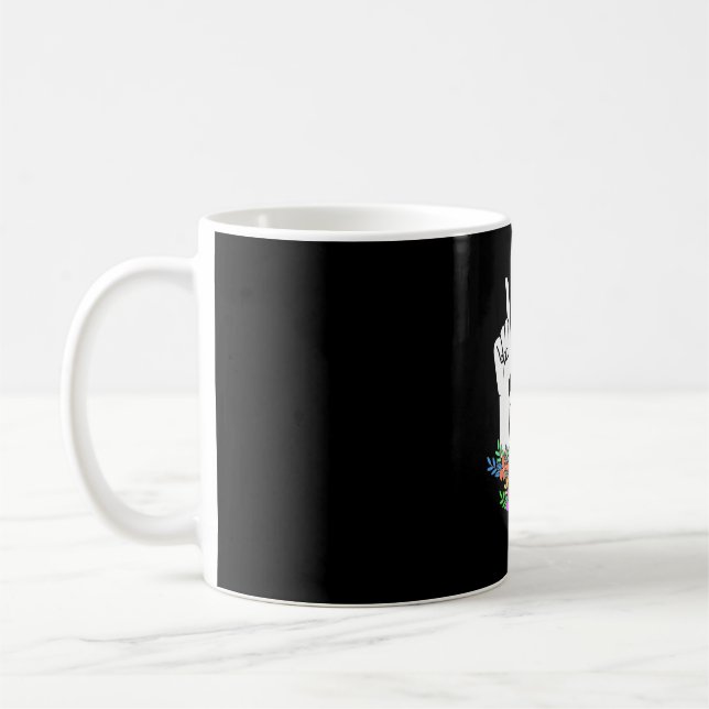 Lärare ASL Hand Sign Kaffemugg (Vänster)