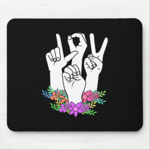 Lärare ASL Hand Sign Musmatta