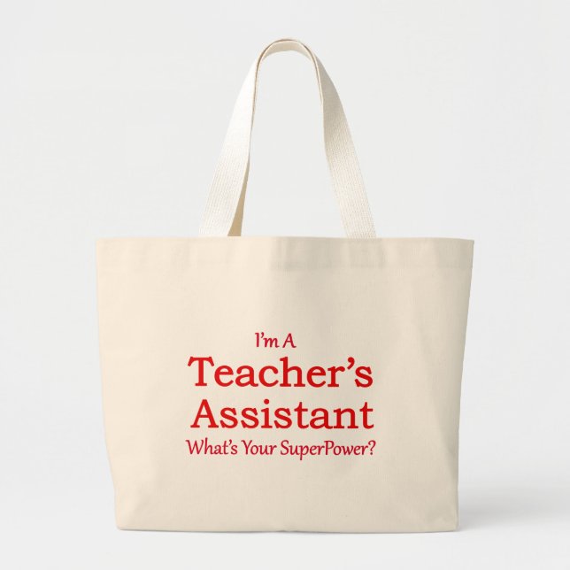 Lärare assistent jumbo tygkasse (Framsidan)