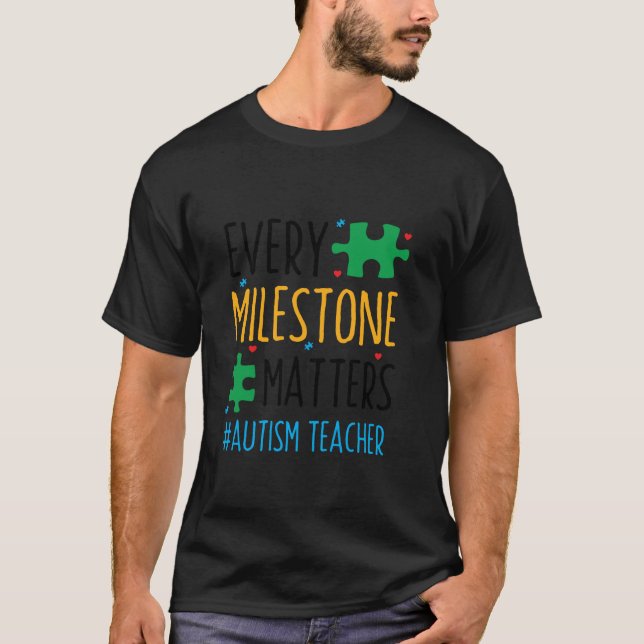 Lärare Autism Awareness Outfit for Autism Teacher T Shirt (Framsida)