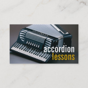 Lärare av Accordion Musikinstrument Visitkort