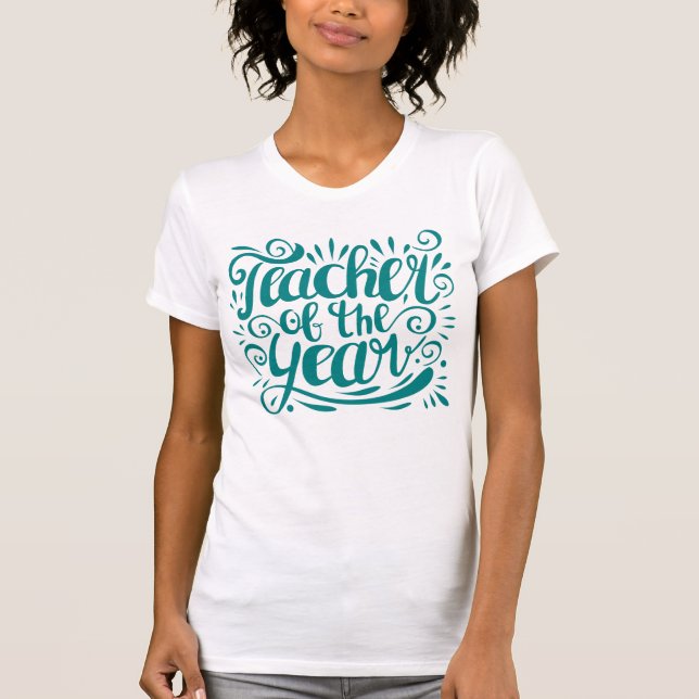 Lärare av året t shirt (Framsida)