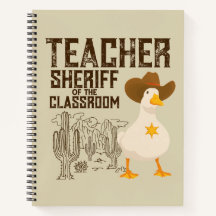 Lärare Back to school Cowboy Retro Goose Funny