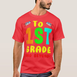 Lärare Back to school First Klass Boy Space T Shirt