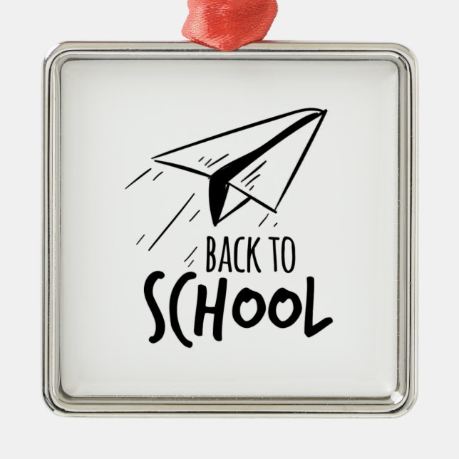 Lärare Back to school Julgransprydnad Metall (Framsidan)