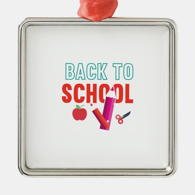 Lärare Back to school Julgransprydnad Metall (Framsidan)