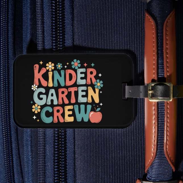 Lärare Back to school Kindergarten Crew Bagagebricka (Framsida Insitu 4)
