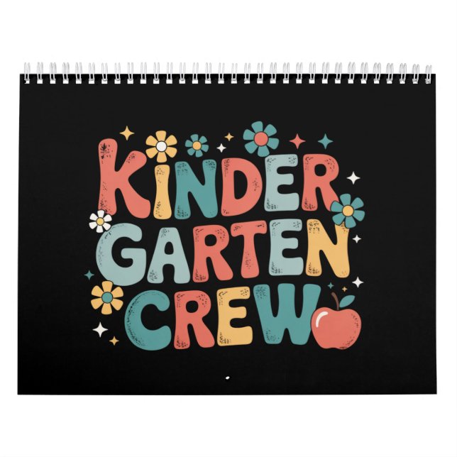 Lärare Back to school Kindergarten Crew Kalender (Omslag)