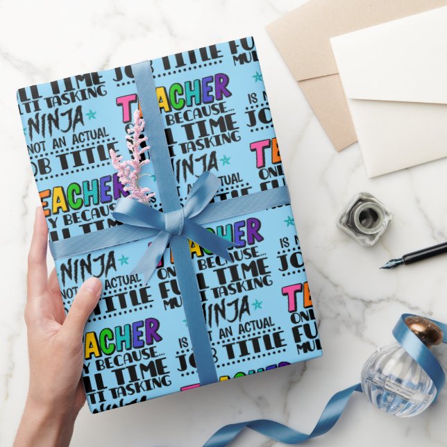 Lärare bara för att Fullt Time Multi Tmaskingninja Presentpapper (Gifting)