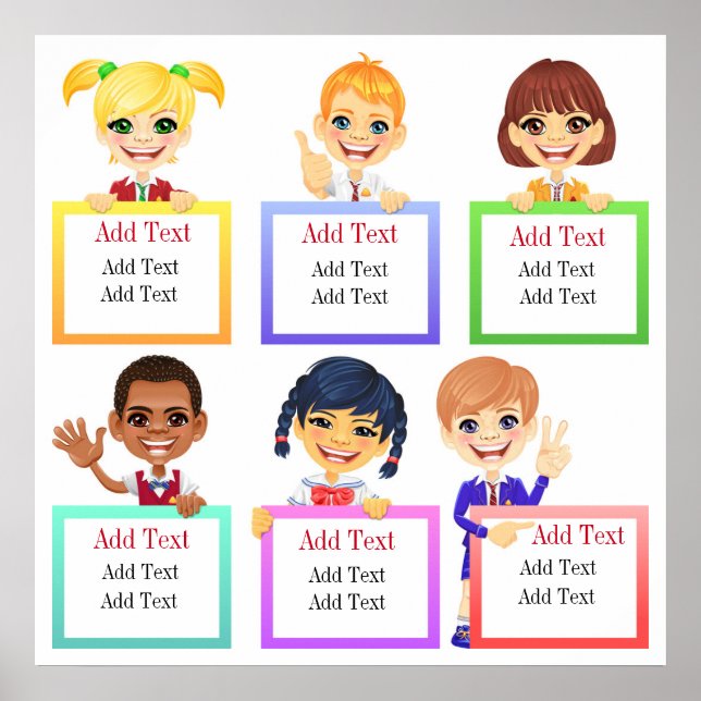 Lärare, barn eller för vem som helst som Poster -  (Framsidan)