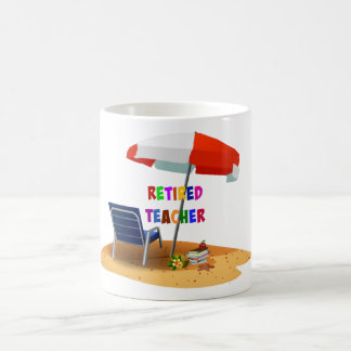 Lärare, Beach Scene (omarbetad) Kaffemugg