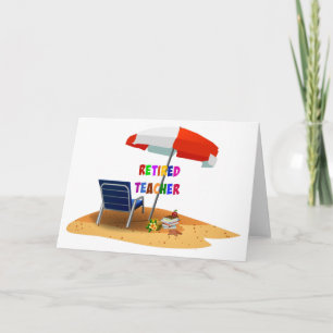 Lärare, Beach Scene (omarbetad) Kort