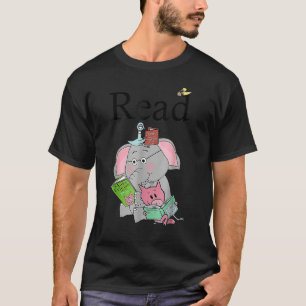 Lärare Bibliotek Read Bok Klubb Piggie Elephant Gr T Shirt