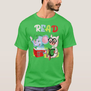 Lärare Bibliotek Read Bok Klubb Piggie Elephant Gr T Shirt