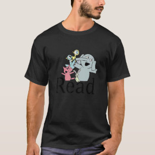 Lärare Bibliotek Read Bok Klubb Piggie Elephant Gr T Shirt