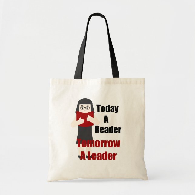 Lärare Bok Älskare Gal 2 Canvas Tote Bag Tygkasse (Framsidan)