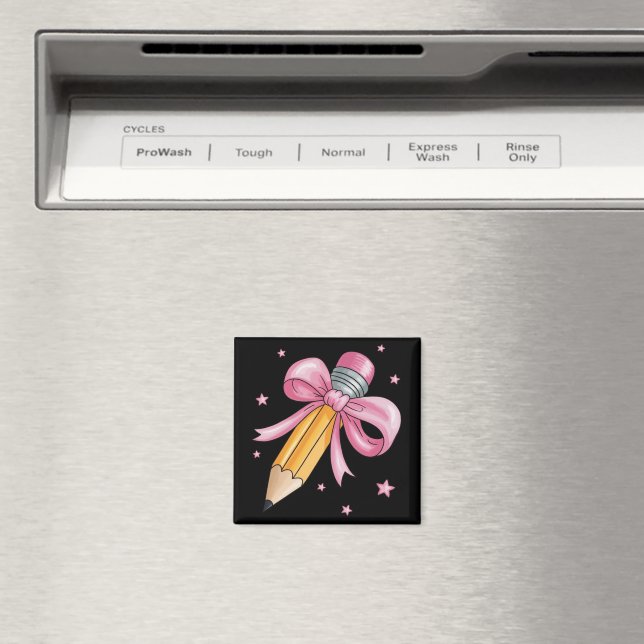 Lärare Bow Pennskaft Undervisning Liv Förvärv Pres Magnet (In Situ (Dishwasher))
