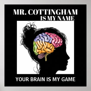 Lärare Brain Poster