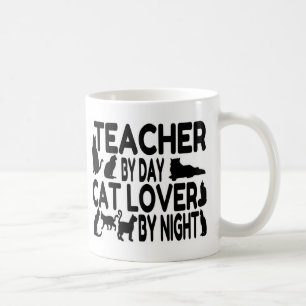 Lärare Cat Lover Kaffemugg
