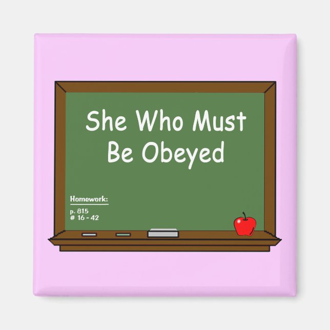 Lärare Chalkboard Magnet (Framsidan)