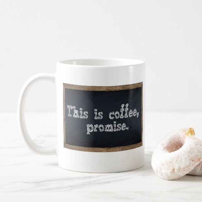 Lärare Chalkboard Mugg det här är kaffe (Med munk)