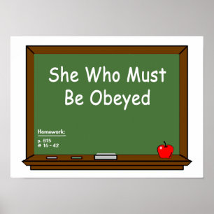 Lärare Chalkboard Poster