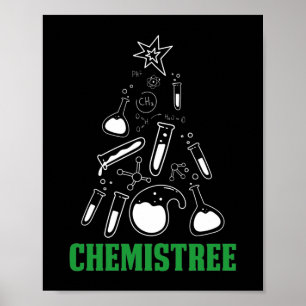 Lärare Chmistree Funny jul Pun Poster