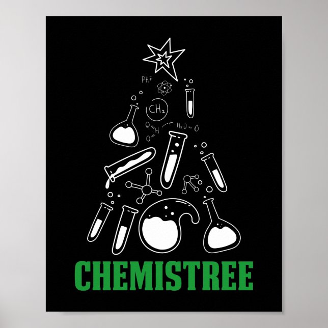 Lärare Chmistree Funny jul Pun Poster (Framsidan)