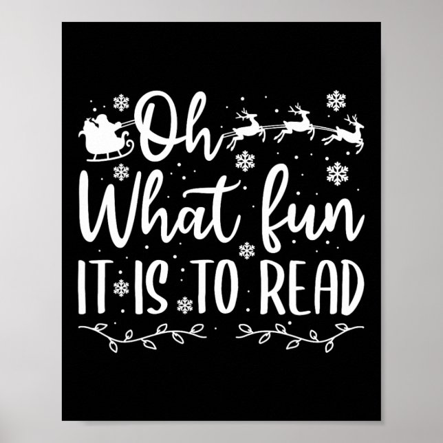 Lärare christmas att roligten läses poster (Framsidan)