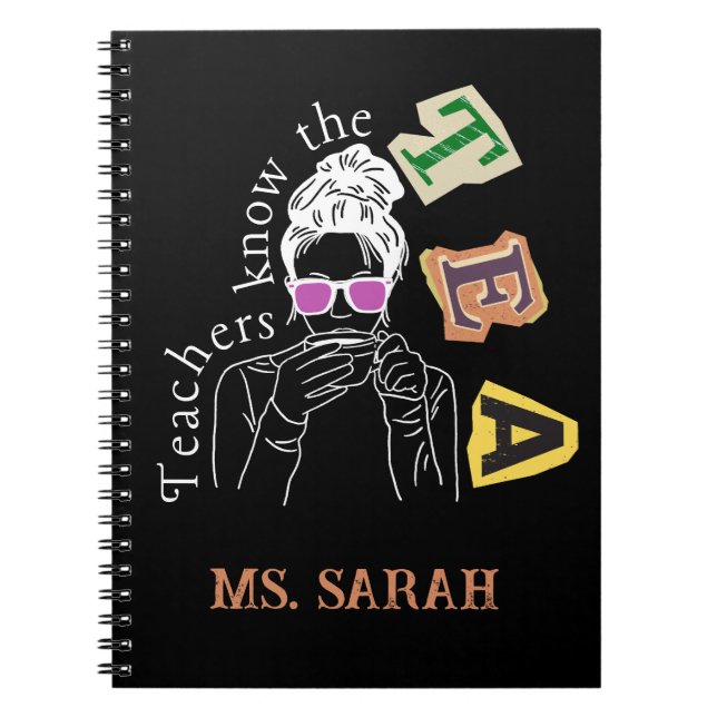 Lärare citat - Lärare känner till teatern Anteckningsbok (Framsidan)