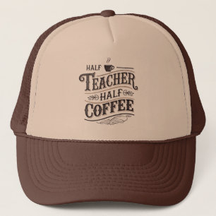 Lärare Cool retro ord konst kaffe Keps