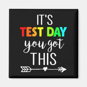Lärare det är testdagen du Har testdagen. Magnet