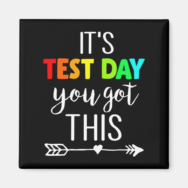 Lärare det är testdagen du Har testdagen. Magnet (Framsidan)