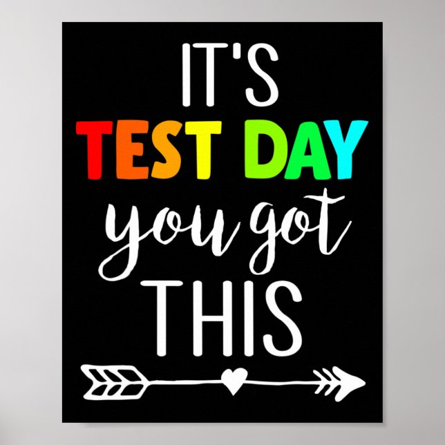 Lärare det är testdagen du Har testdagen. Poster (Framsidan)