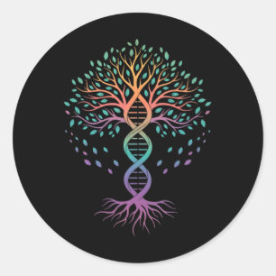 Lärare Dna Livets Träd, Biologilärare, Vetenskap Runt Klistermärke