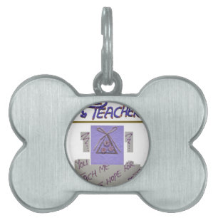 Lärare, du säger åt mig att hoppas på bästa konst ID-bricka husdjur