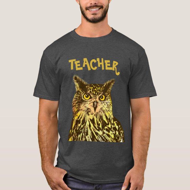Lärare, Eagle uggla T-Shirt (Framsida)